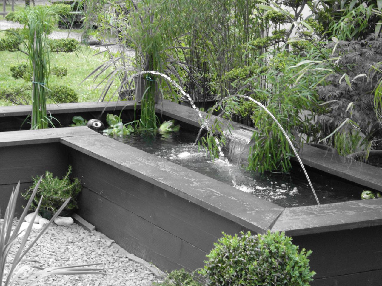 Fontaine dynamique pour jardin d'exposition à Auxerre