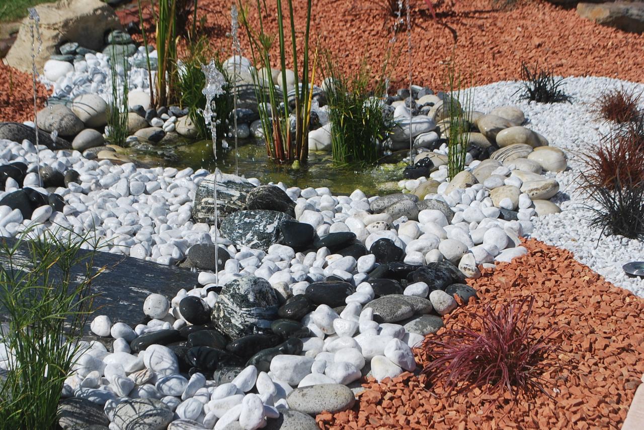 Galets, roches décoratives de jardin, jardin zen et minéral