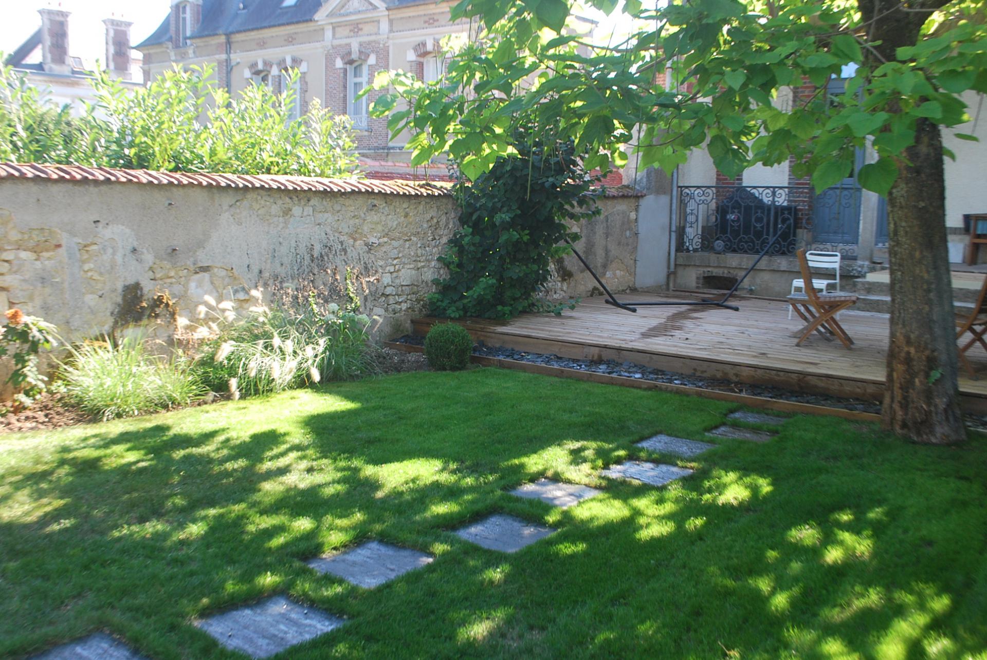 Terrasse bois à Auxerre