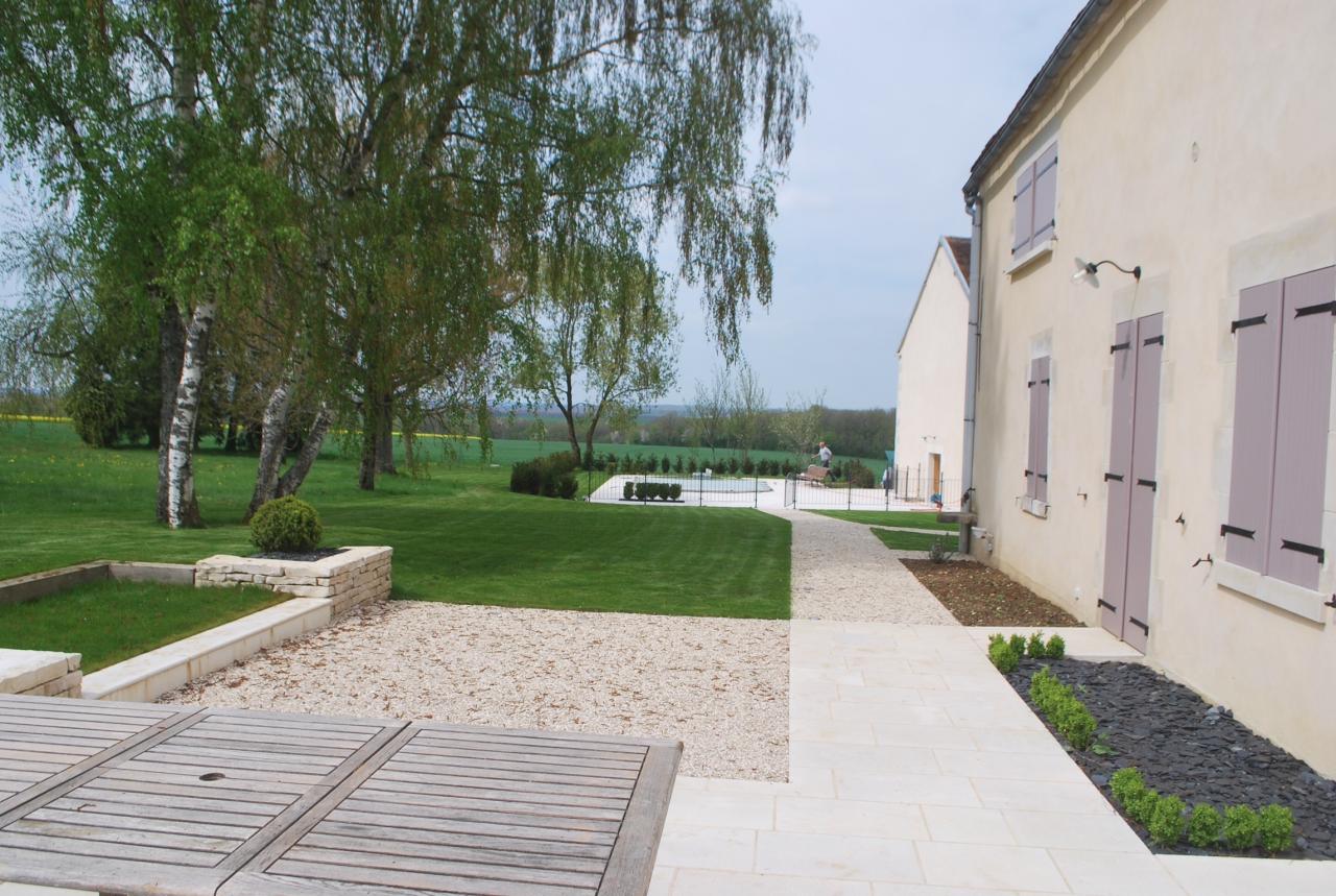 Terrasse en pierre naturelle