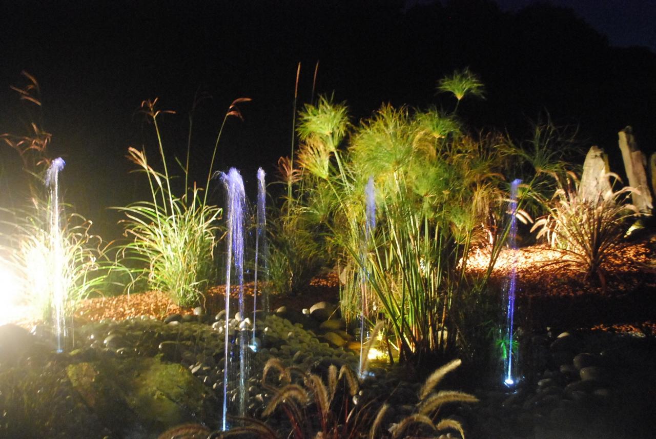 Création de fontaine et jeux de lumiére à Appoigny, Auxerre